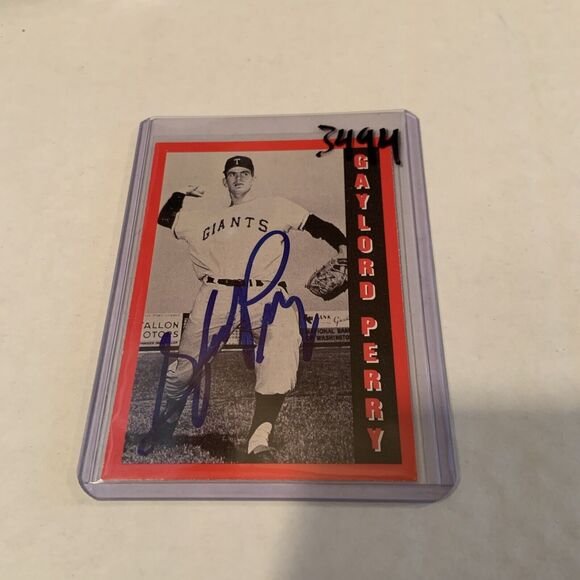 Gaylord Perry SIGNED All Sports USA Gaylord Perry Enterprises Inc - Picture 1 of 2